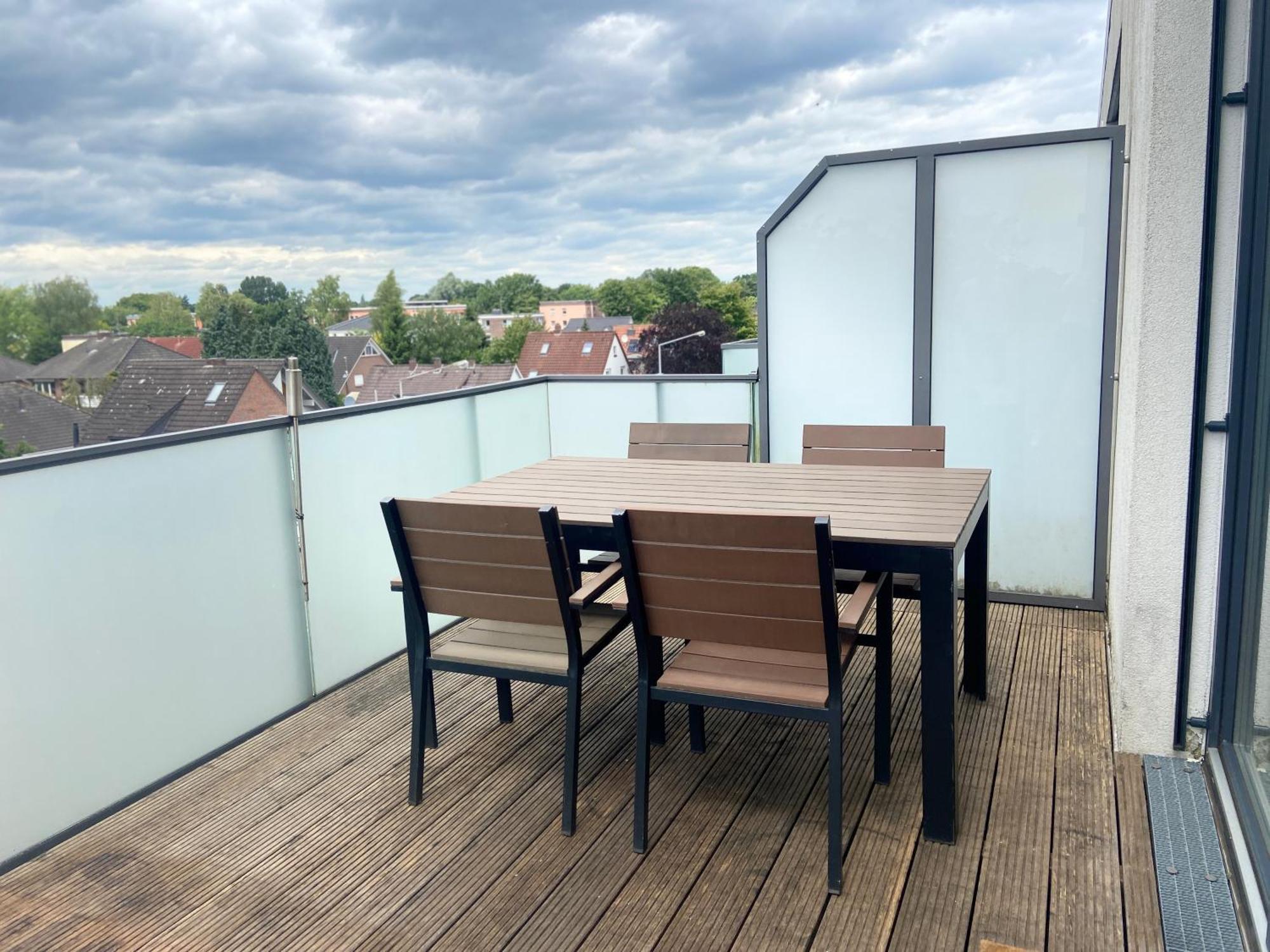 Micasa Ol - Modernes Penthouse - Stellplatz - Kueche - Wlan - Dachterrasse Daire Oldenburg Dış mekan fotoğraf